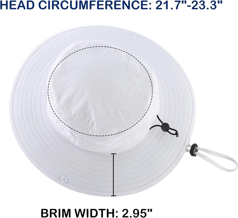 Connectyle Sun Hat for Men Women Outdoor UV Protection Safari Hat for Fishing Hiking Gardening Breathable Cowboy Hat UPF50 - Image 3